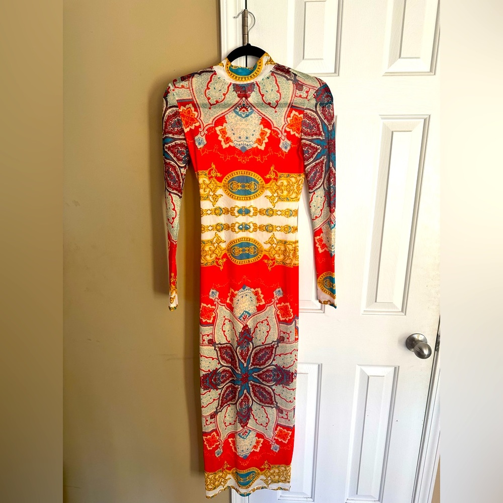 Mesh colorful dress